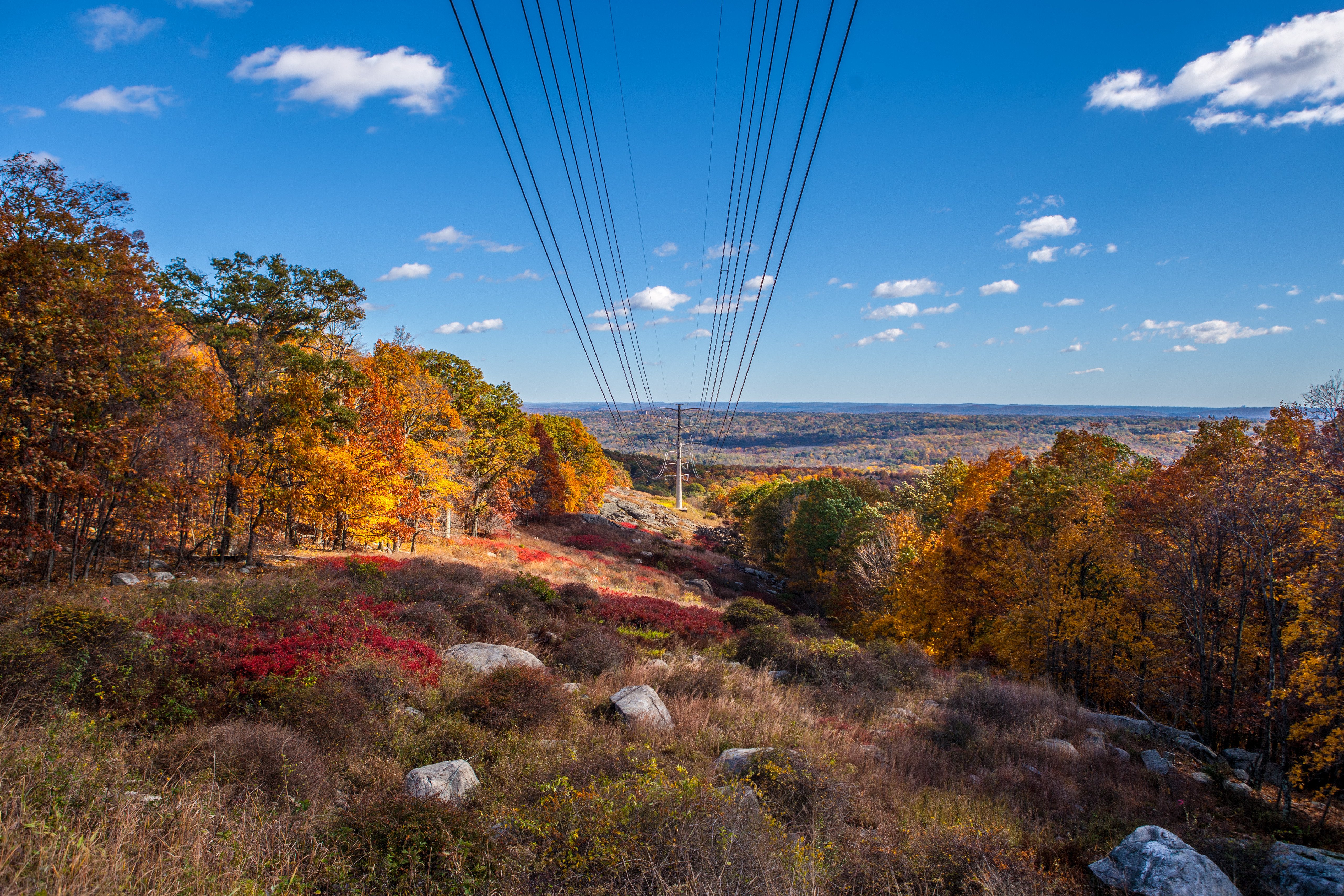 power lines in New England