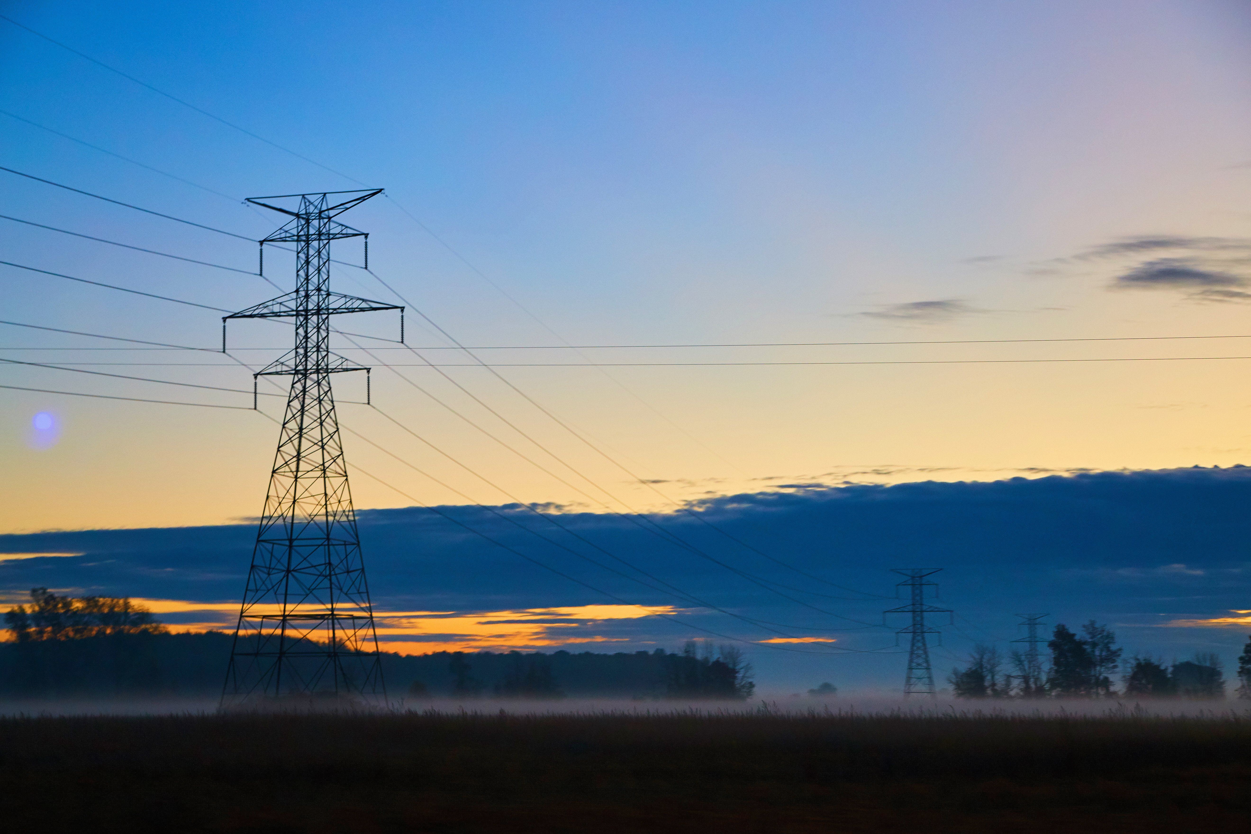 power lines in Michigan