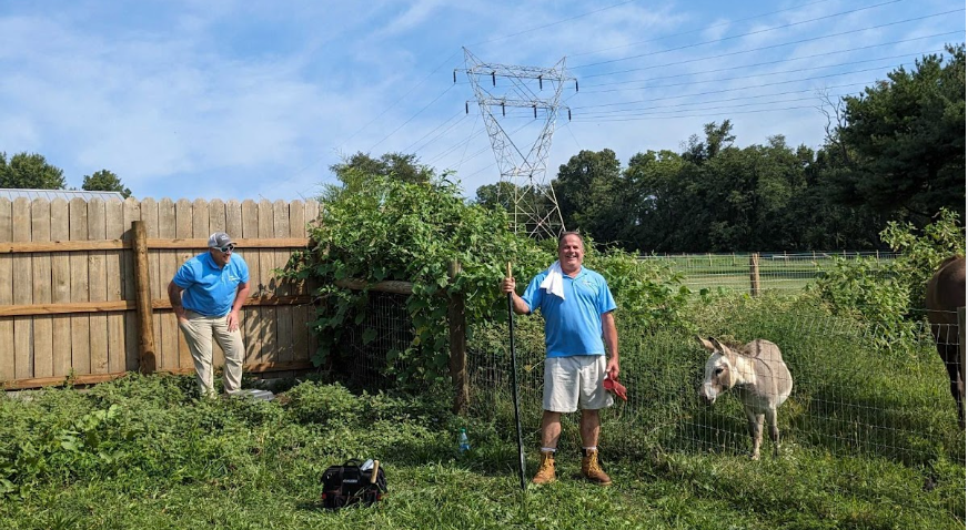 Live Power team in the field