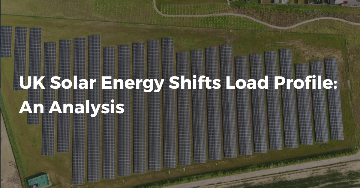UK Solar Energy Shifts Load Profile: An Analysis