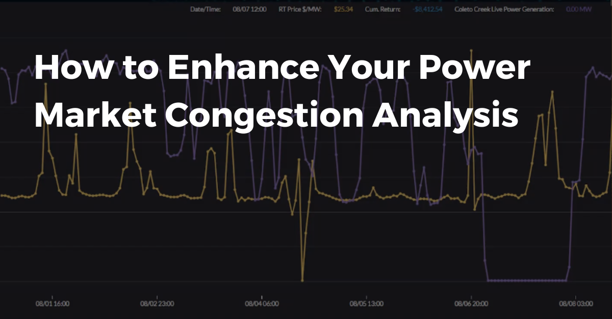 how to enhance your power market congestion analysis
