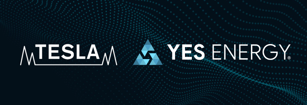 TESLA and Yes Energy logos