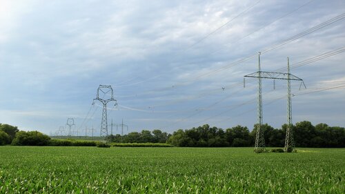 Transmission lines in green field