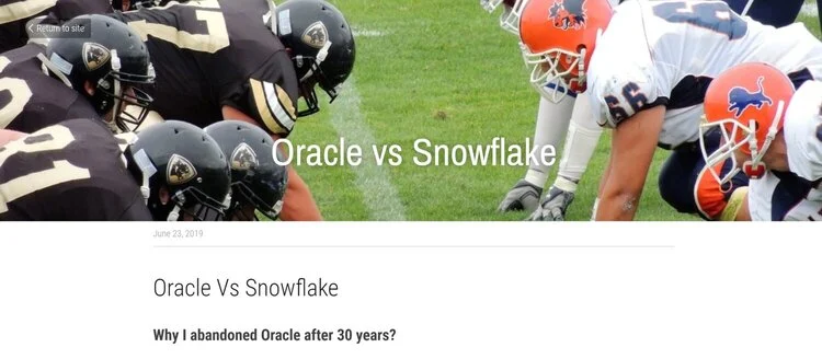 Oracle VS. Snowflakes