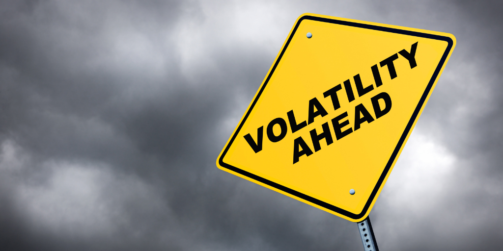 warning sign that says volatility ahead
